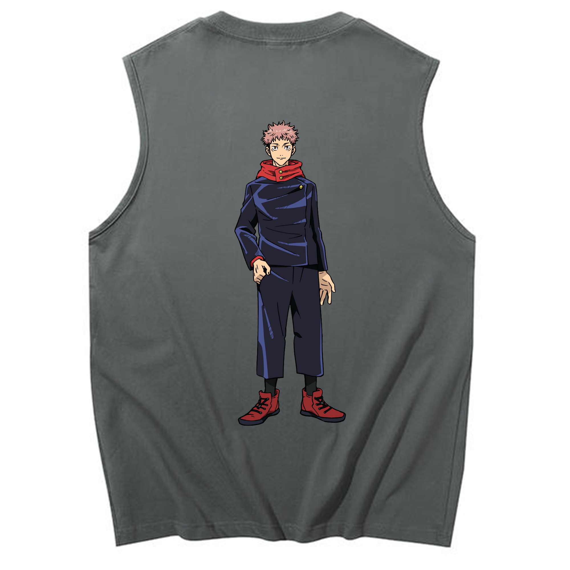 （画像用） 呪術廻戦 Jujutsu Kaisen コットン100％タンクトップ（背面プリント）